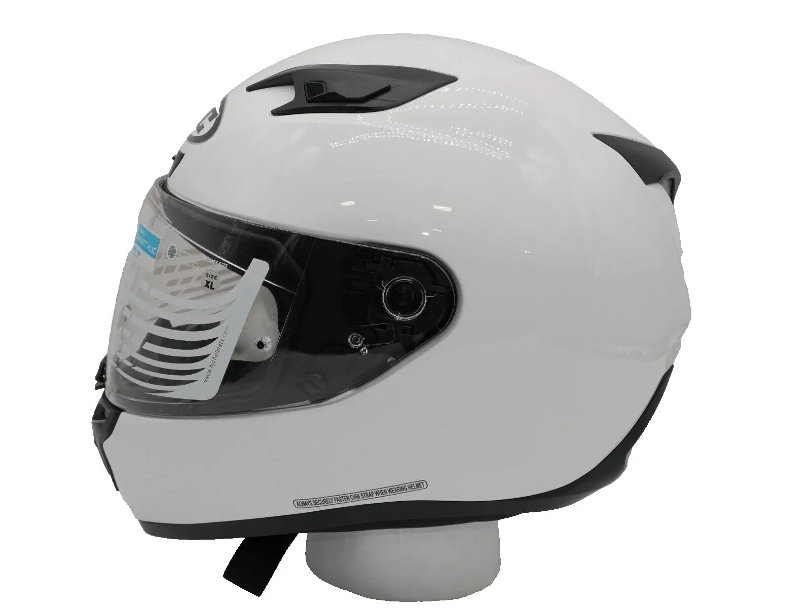 HJC Adult\'s I10 Motorcycle Full Face Helmet White - XL - 0810-0109-07