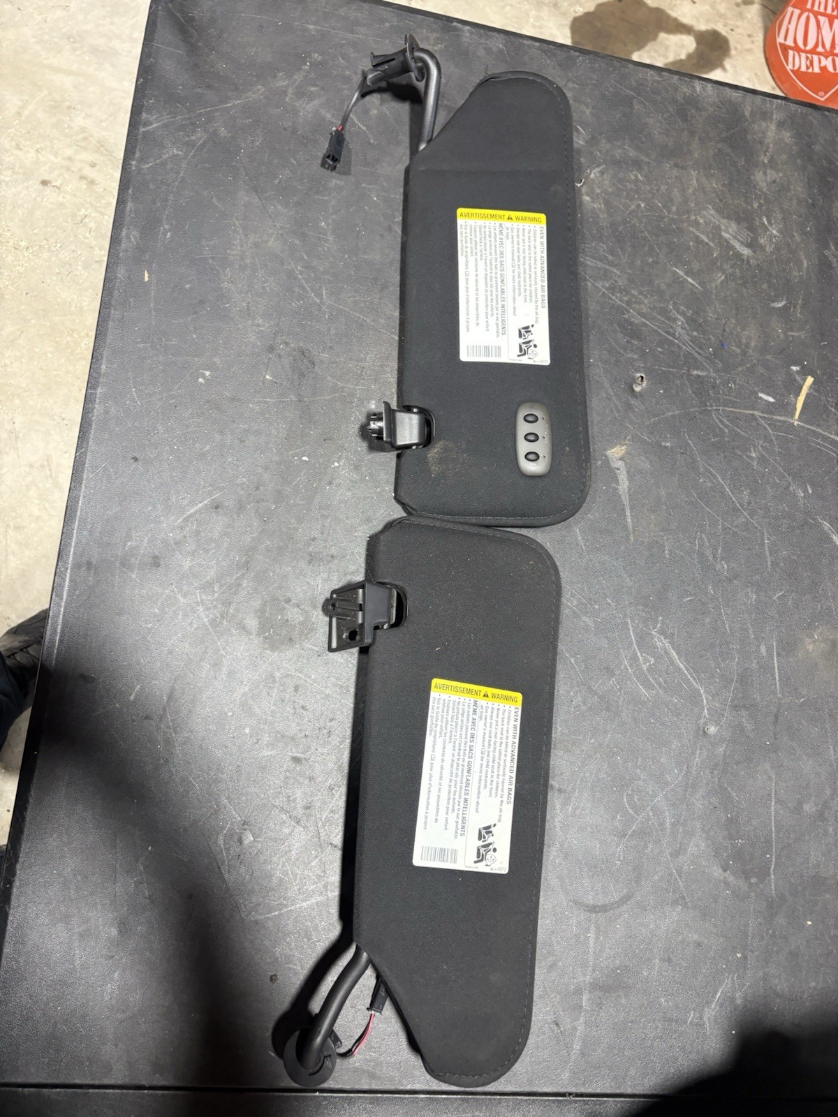 05-13 C6 Corvette Sun Visor Pair Left Right Used OEM See Photos