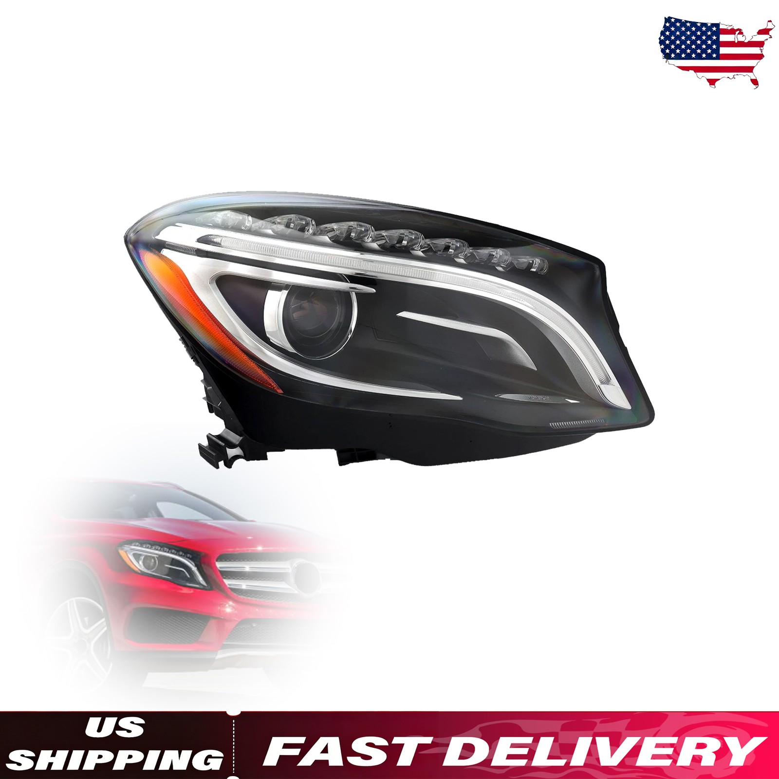 A1569062200 Right Xenon Headlight For 2015-2017 Mercedes GLA Class GLA250 W156