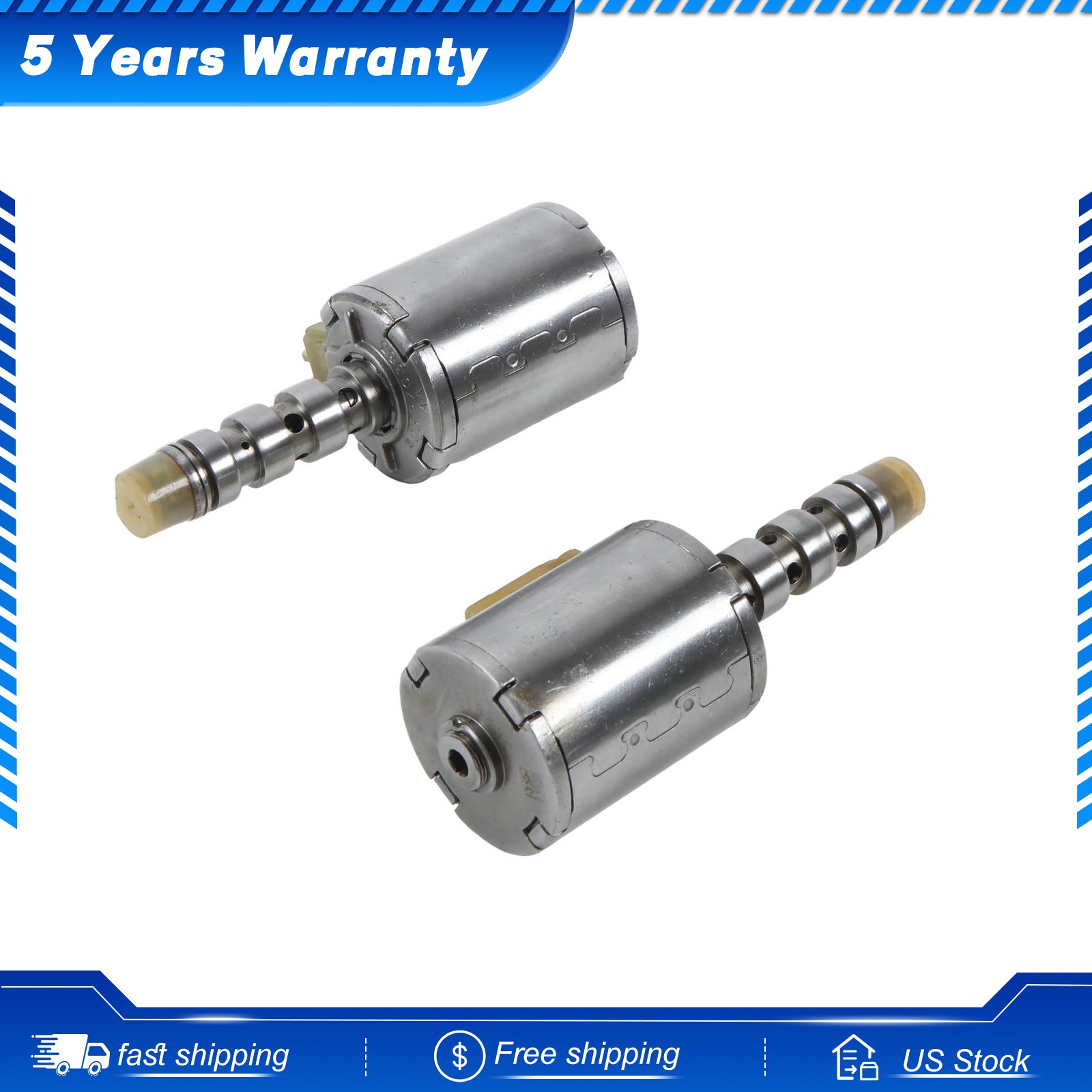 2pcs 5R110W Transmission Master Solenoids Set For Ford E250 3C3Z-7J136AB