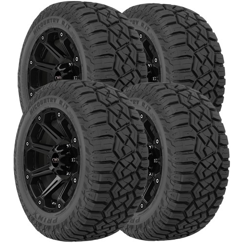 (QTY 4) 40x15.50R24LT Prinx HiCountry R/T HR1 128Q LRE Black Wall Tires (QTY 4) 40x15.50R24LT Prinx HiCountry R/T HR1 128Q LRE Black Wall Tires