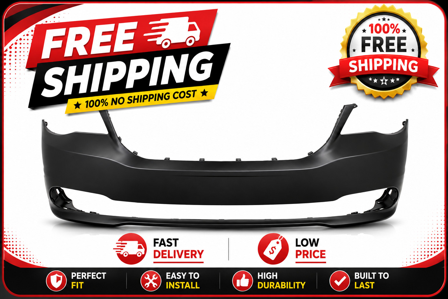 Front Bumper Cover Compatible with Dodge Grand Caravan 2011-2020 Primed