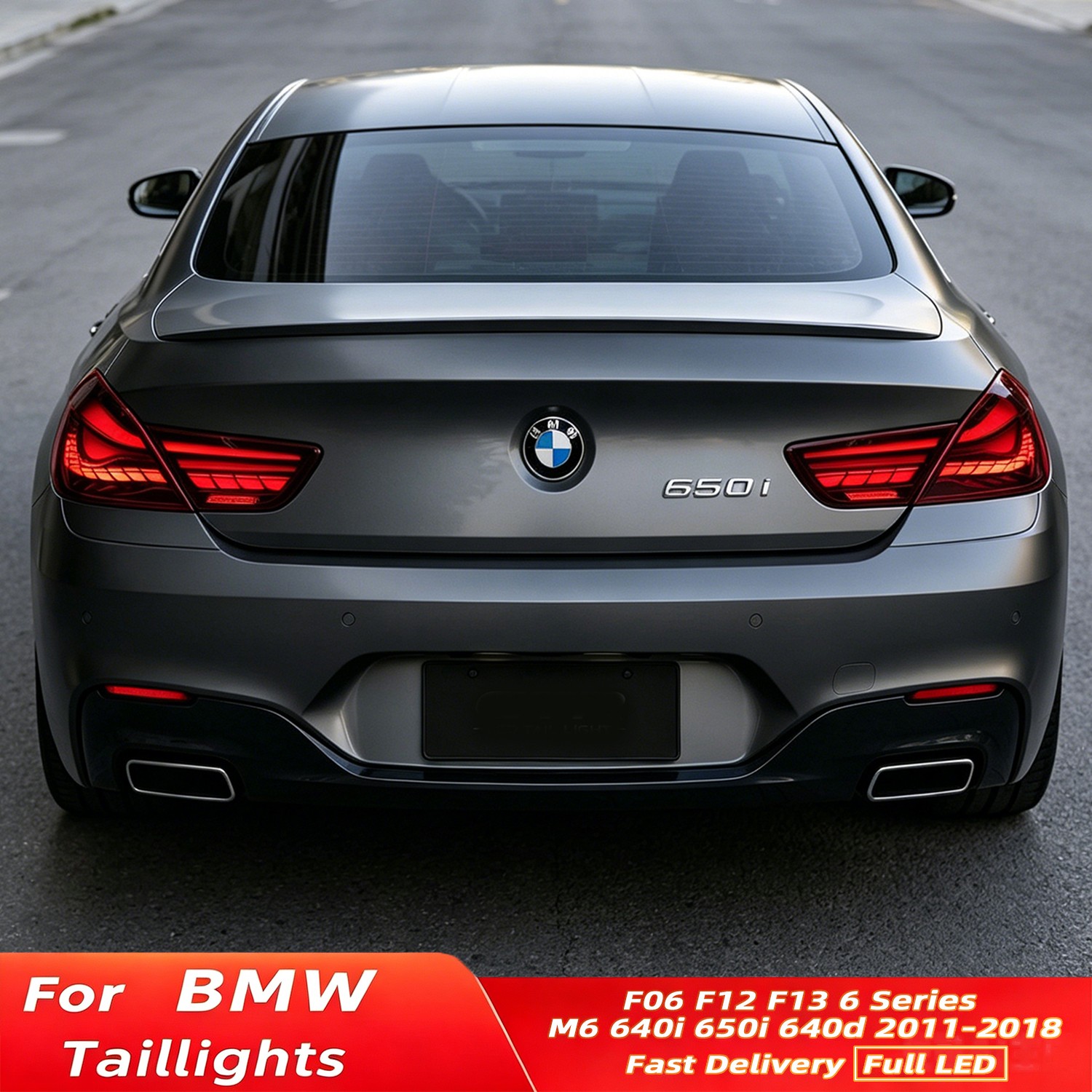 2X Animation LED Tail Lights For BMW 6 Series F06 F12 F13 M6 Alpina B6 2012-2019