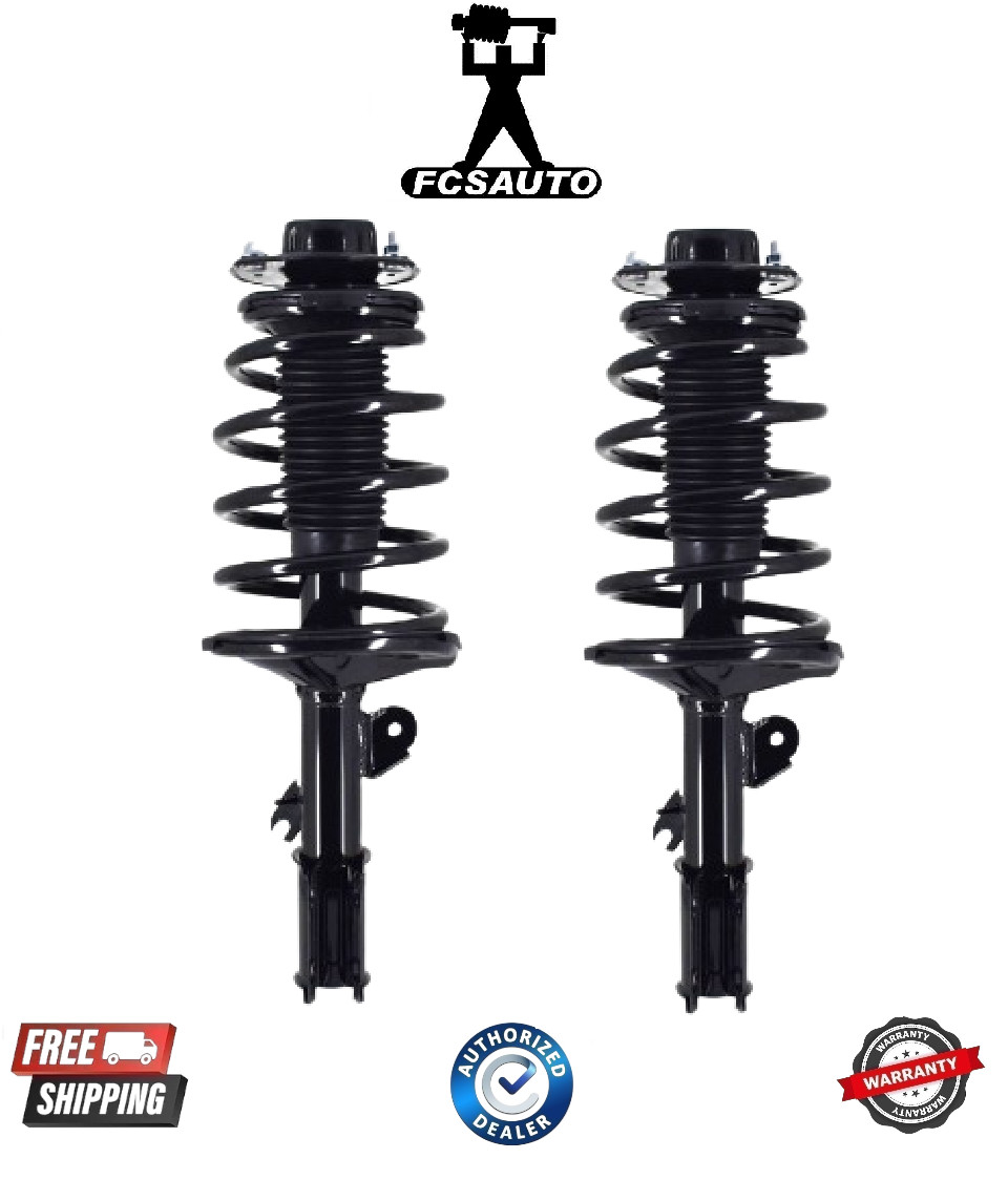 2PCS Set Front Complete Strut & Coil Springs FCS For 1998-2003 Toyota Sienna