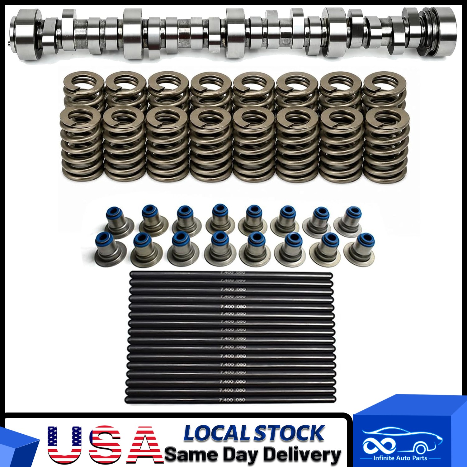 Stage 3 Cam Spring Seal and Gasket  Kit Fit GMC Chevrolet  LS 4.8L 5.3L 6.0L