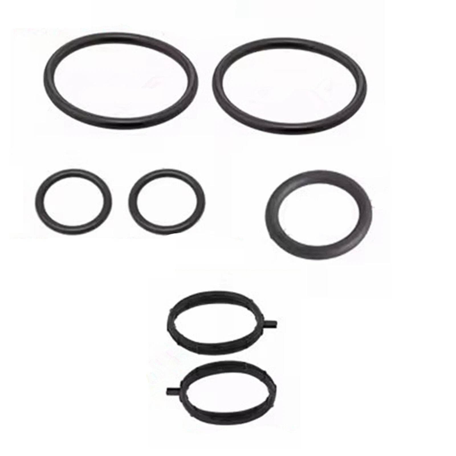 7Pcs Thermostat Housing Gasket Seal O-Ring for Porsche Cayenne 4.8T 2011-2017
