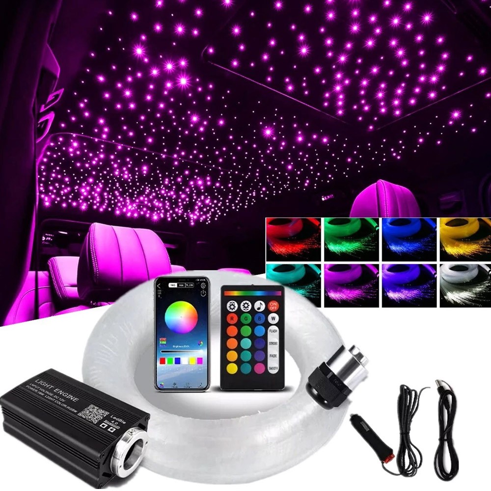 1000PC Car Home Headliner Twinkle Meteor Shooting Star Light Fiber Optic Kit NEW