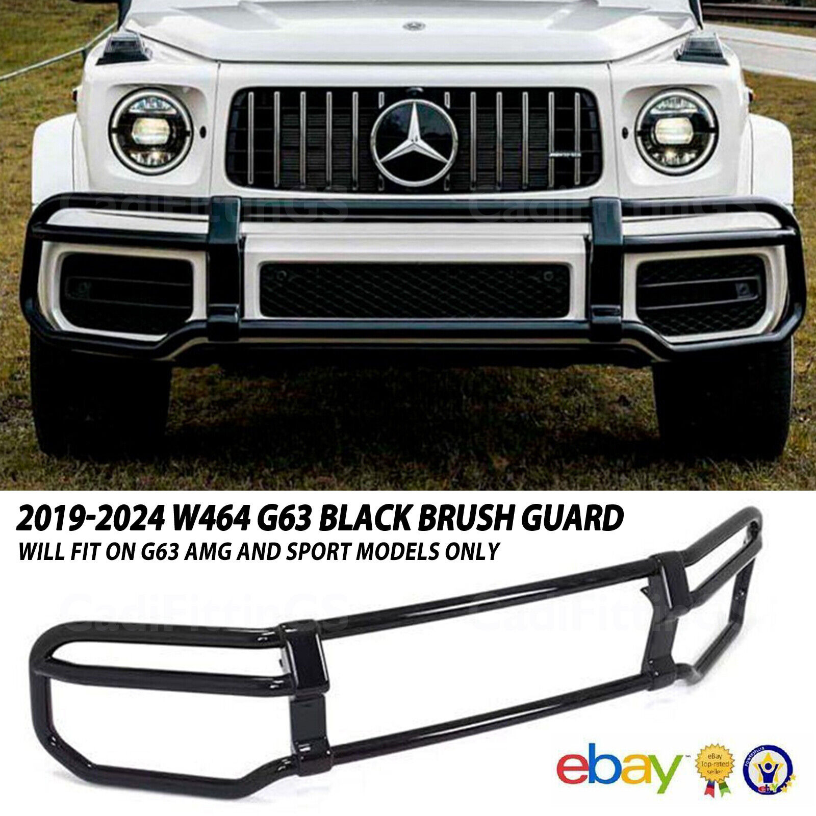2019-2024 Mercedes Benz G63 W464 AMG G-Wagon G550 G500 Brush Guard Bumper Grille
