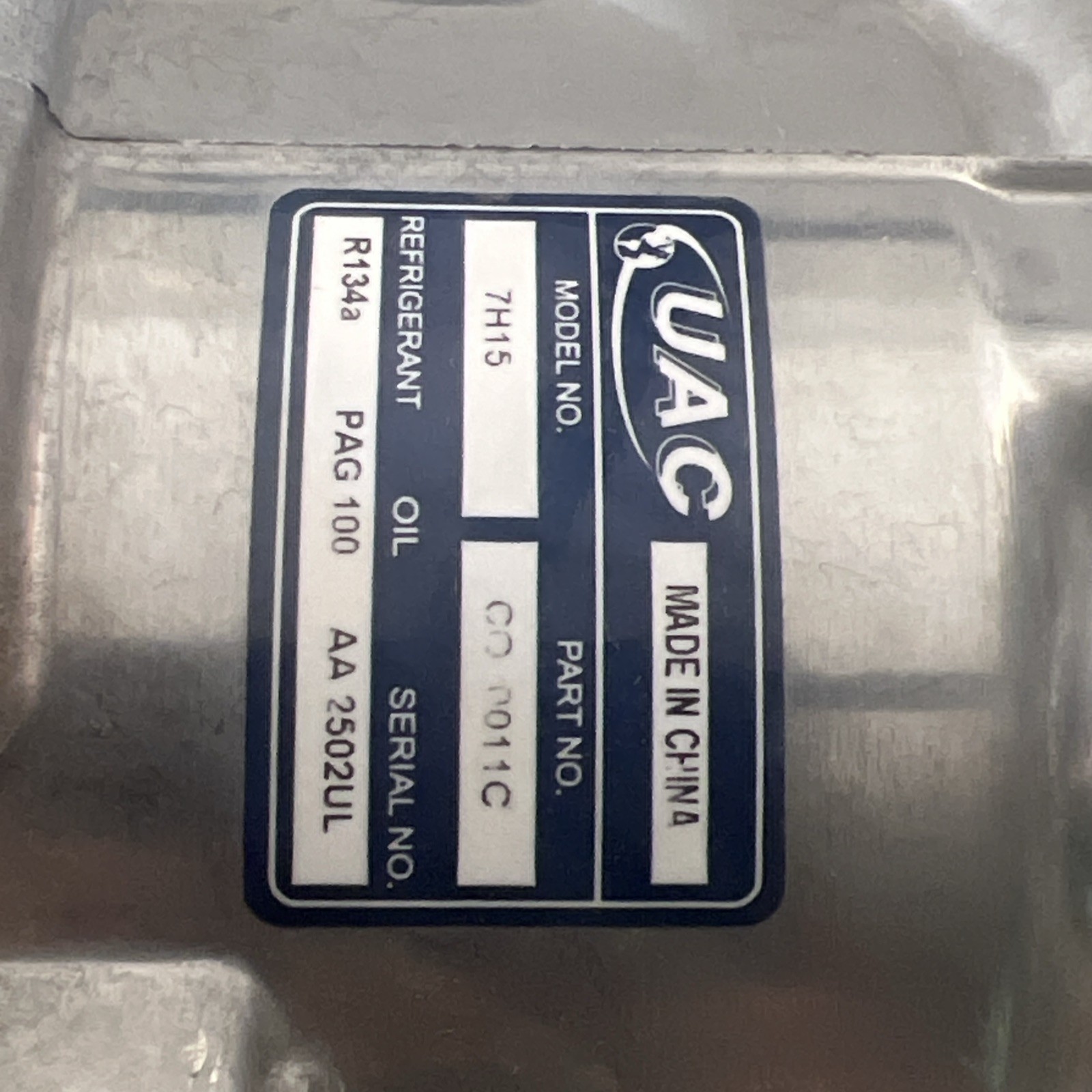 UAC CO 0011C A/C Compressor For Select 79-93 Chrysler Dodge Plymouth Models