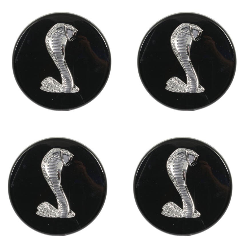 NEW 2007 - 2014 Mustang SHELBY GT500 Cobra Wheel Center Caps Set of 4 - 2 1/2
