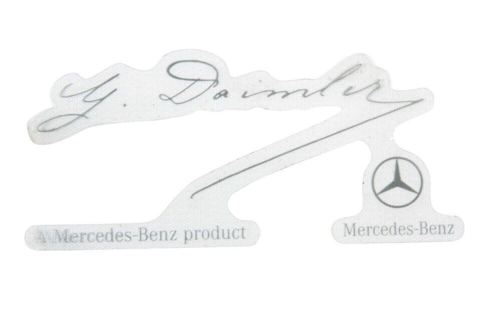 Mercedes Benz OEM G Daimler Signed Windshield Sticker Decal Clear Label