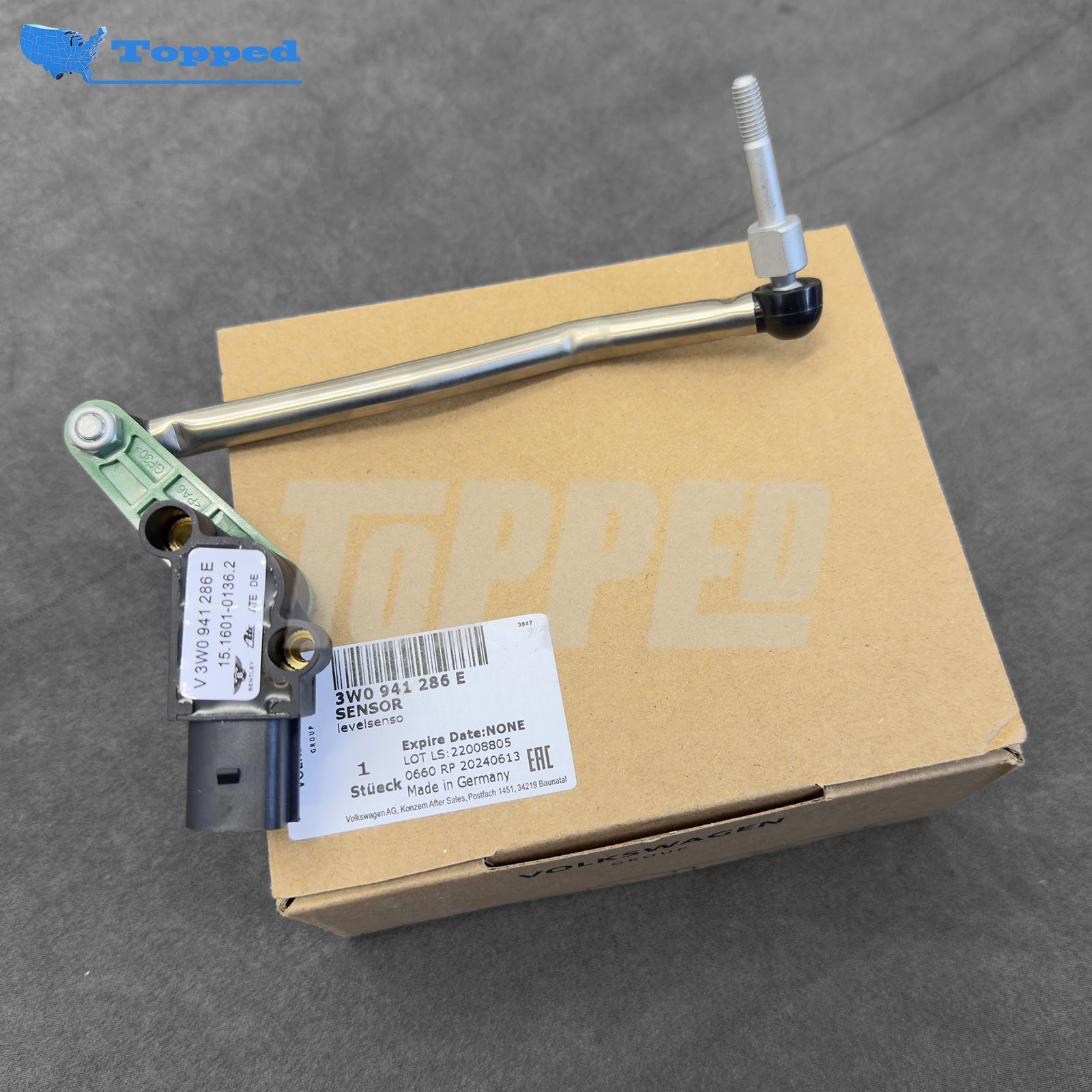 Self-Leveling Height Control Sensor for Bentley Continental GTC GT GT3-R