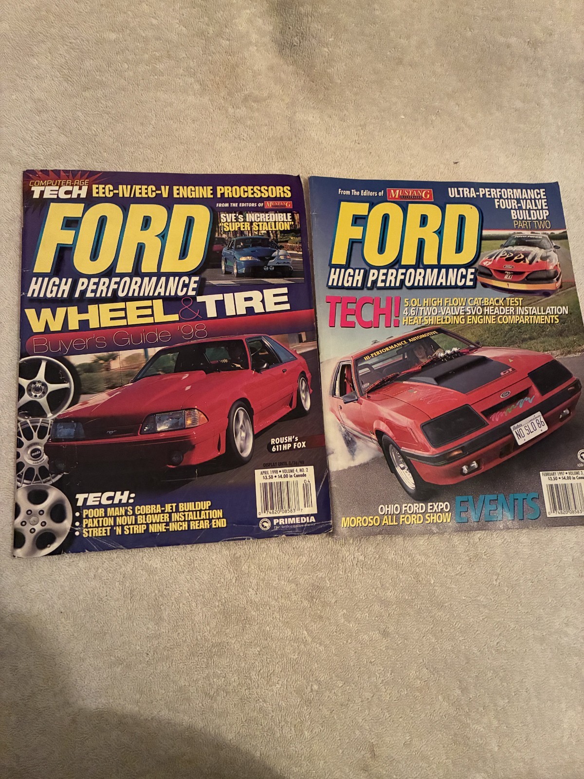 6 Mustang Magazines-Mustang Illustrate, Mustang Monthly, Mustang & Fords, Hi Per