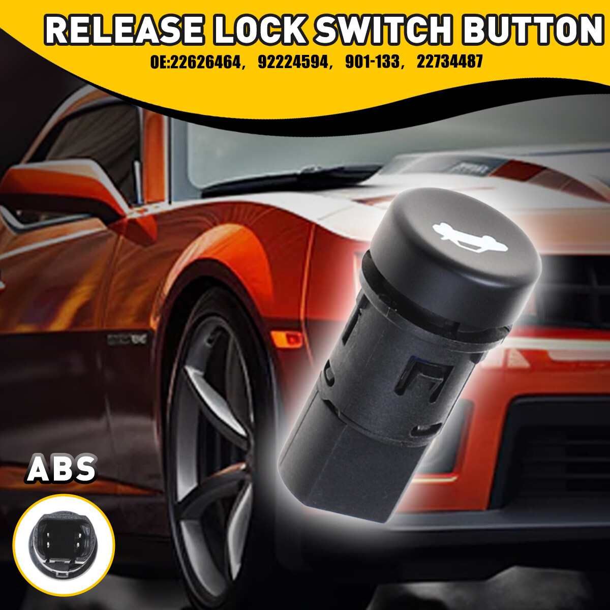 NEW For 2010-2015 Chevrolet Camaro Trunk Release Lock Switch Button 92224594