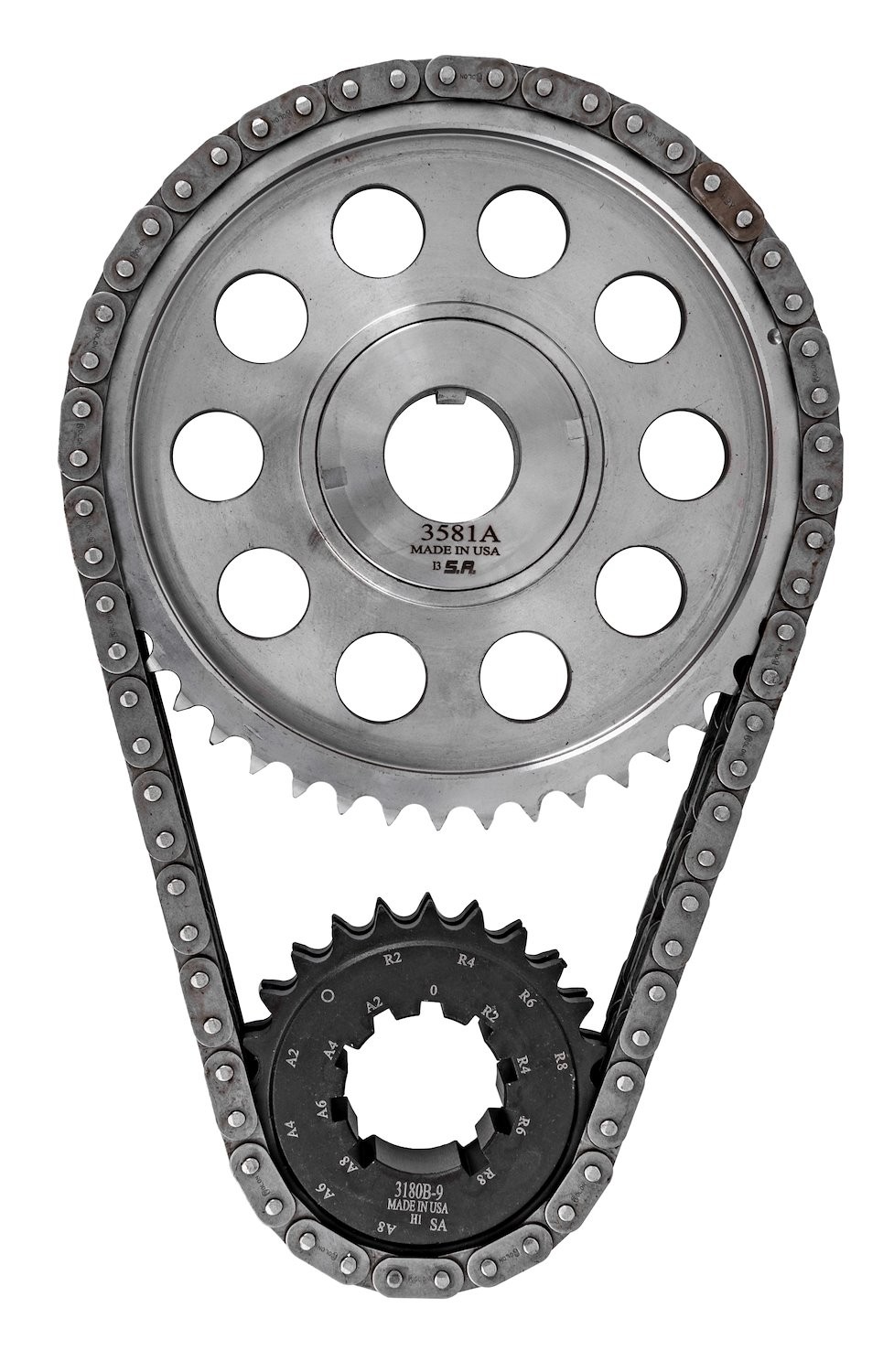 JEGS Double Roller Timing Set for 1999-2006 JEEP 4.0L 242 6 cyl. [w/9-Keyway