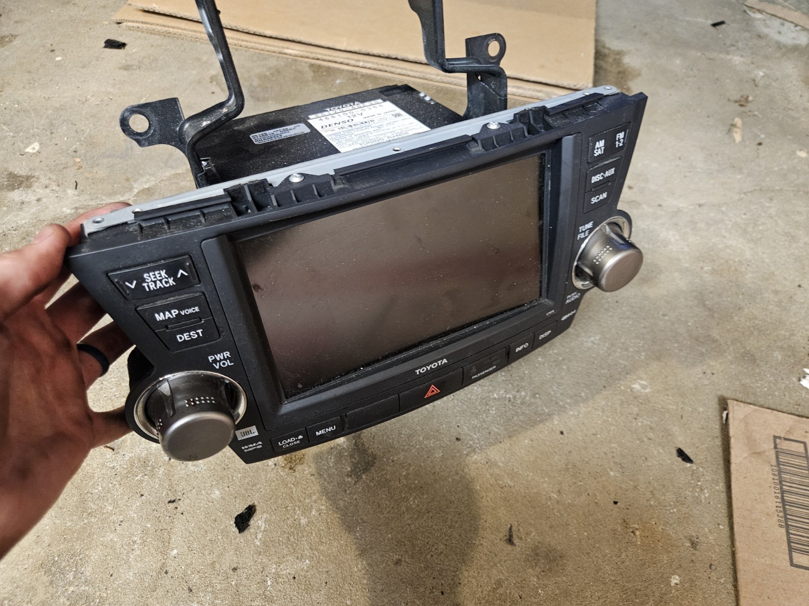 READ 2008-2010 Toyota Highlander Hybrid Navigation GPS Radio JBL OEM 86120-48F3