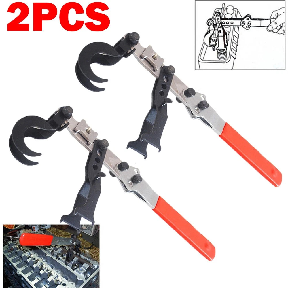 2X Valve Spring Compressor Lever Type OHV/OHC Engine Seal Keeper Removal Tool