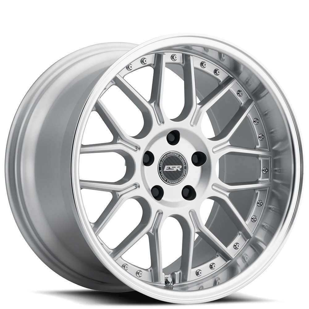 18x8.5/18x9.5 ESR Wheels CS18 Hyper Silver JDM Style Rims (4pcs)