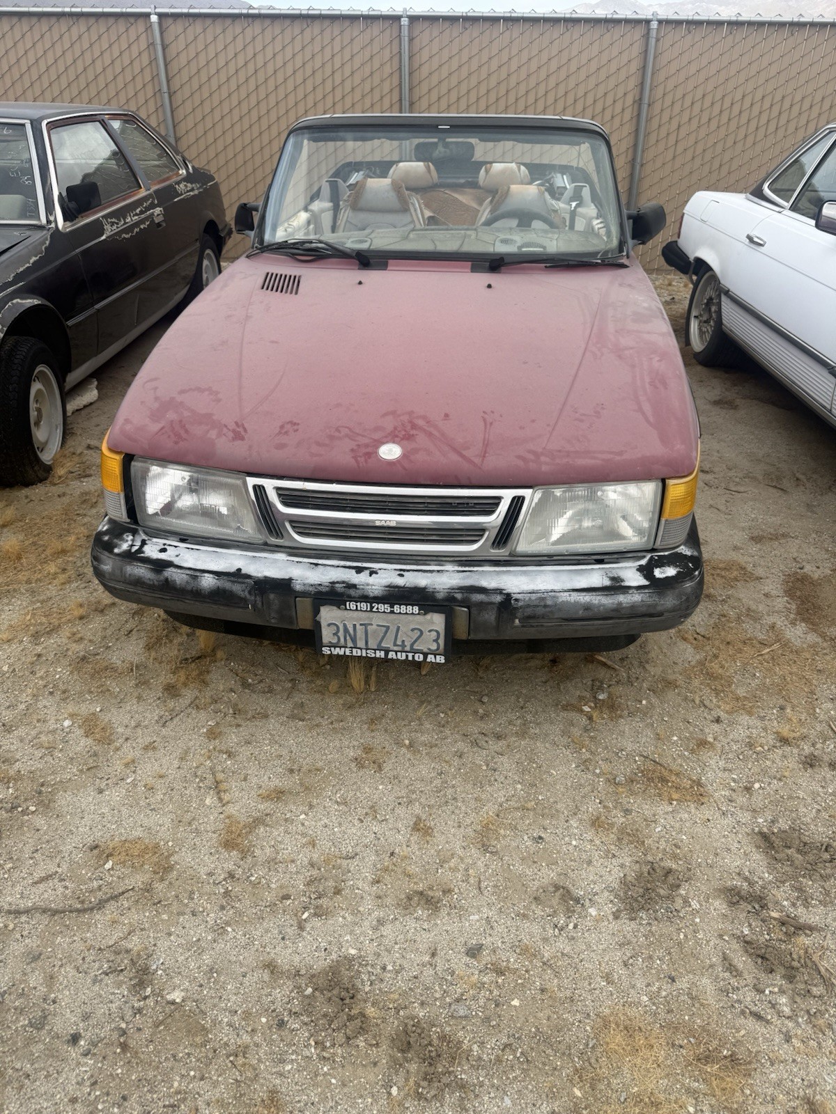1986 Saab 900 Turbo For Parts No Title BOF