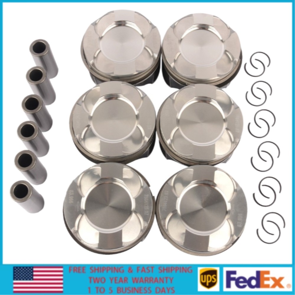 6PCS STD 22mm 84mm Pistons Rings Set For BMW N55B30A 335i 435i 535i X3 X4 X5 X6