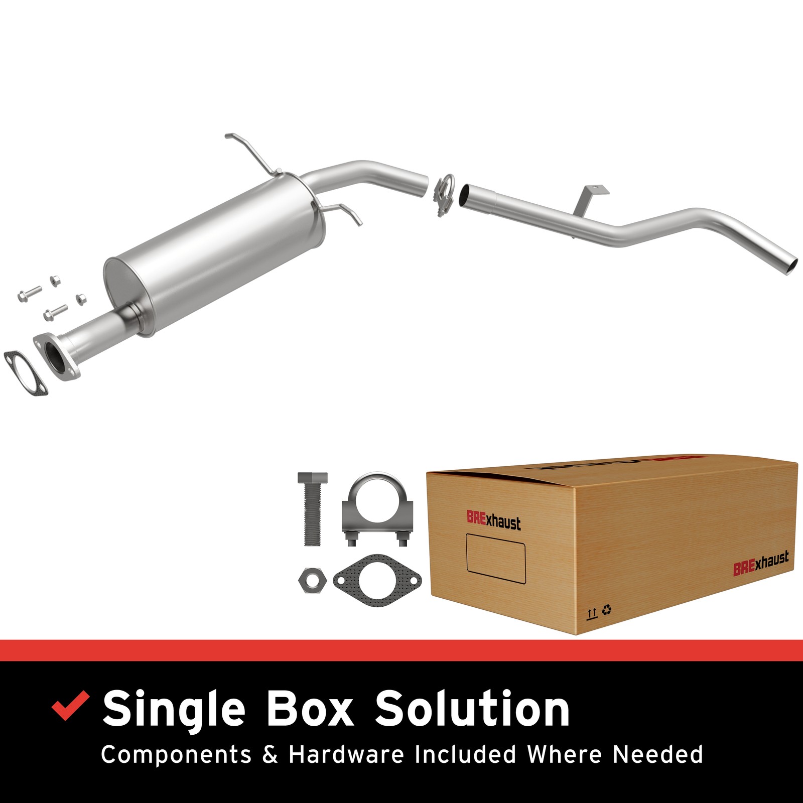 OE Replacement Exhaust System Kit For 1990-1995 Nissan D21, Nissan Pickup OE Replacement Exhaust System Kit For 1990-1995 Nissan D21, Nissan Pickup