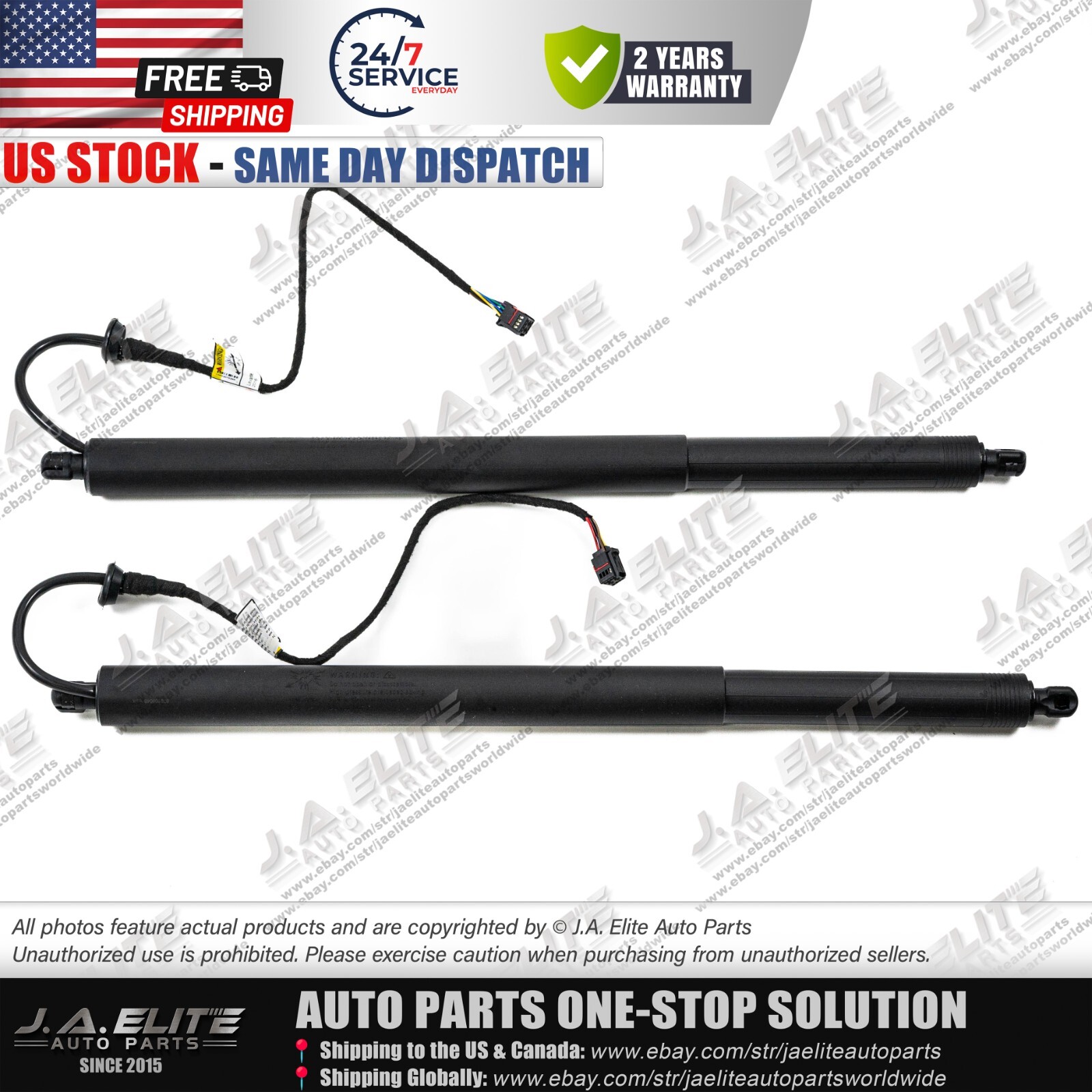 2pcs Tailgate Trunk Gas Spring Struts for Maserati Levante 670109048 670109047