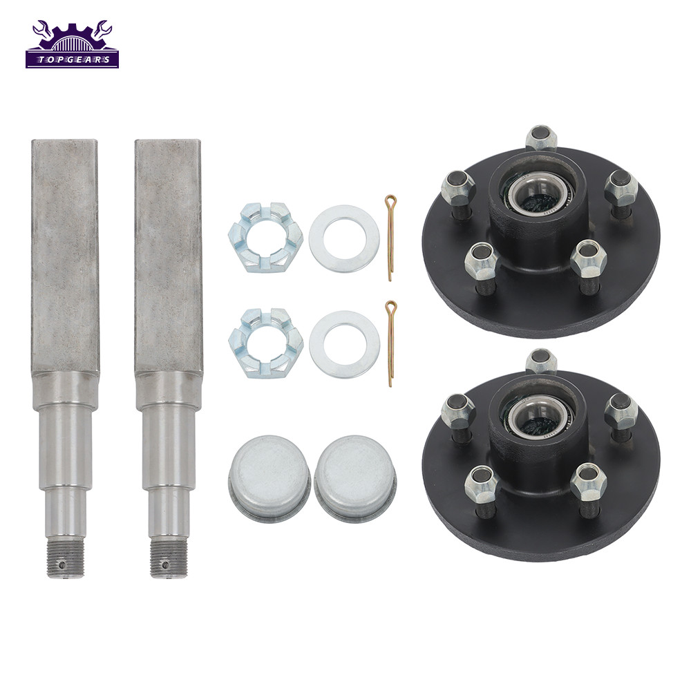 2 x Pre-Greased New For 5-Bolt On 4-1/2 Inch Hub and 11\