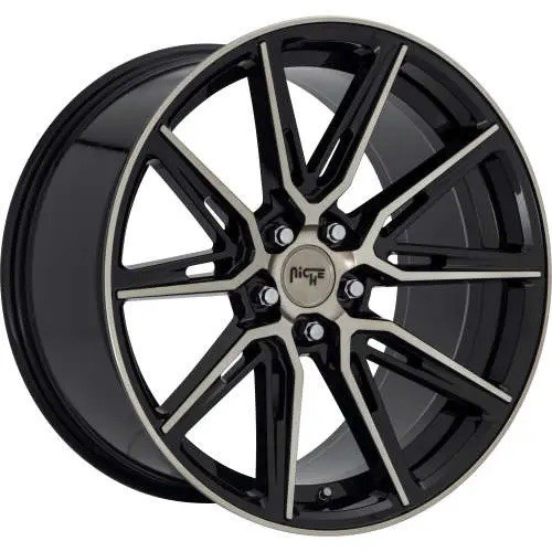 Niche Gemello Gloss Anthracite Machined Wheel; Rear Only; 20x10.5; 20mm Offset Niche Gemello Gloss Anthracite Machined Wheel; Rear Only; 20x10.5; 20mm Offset