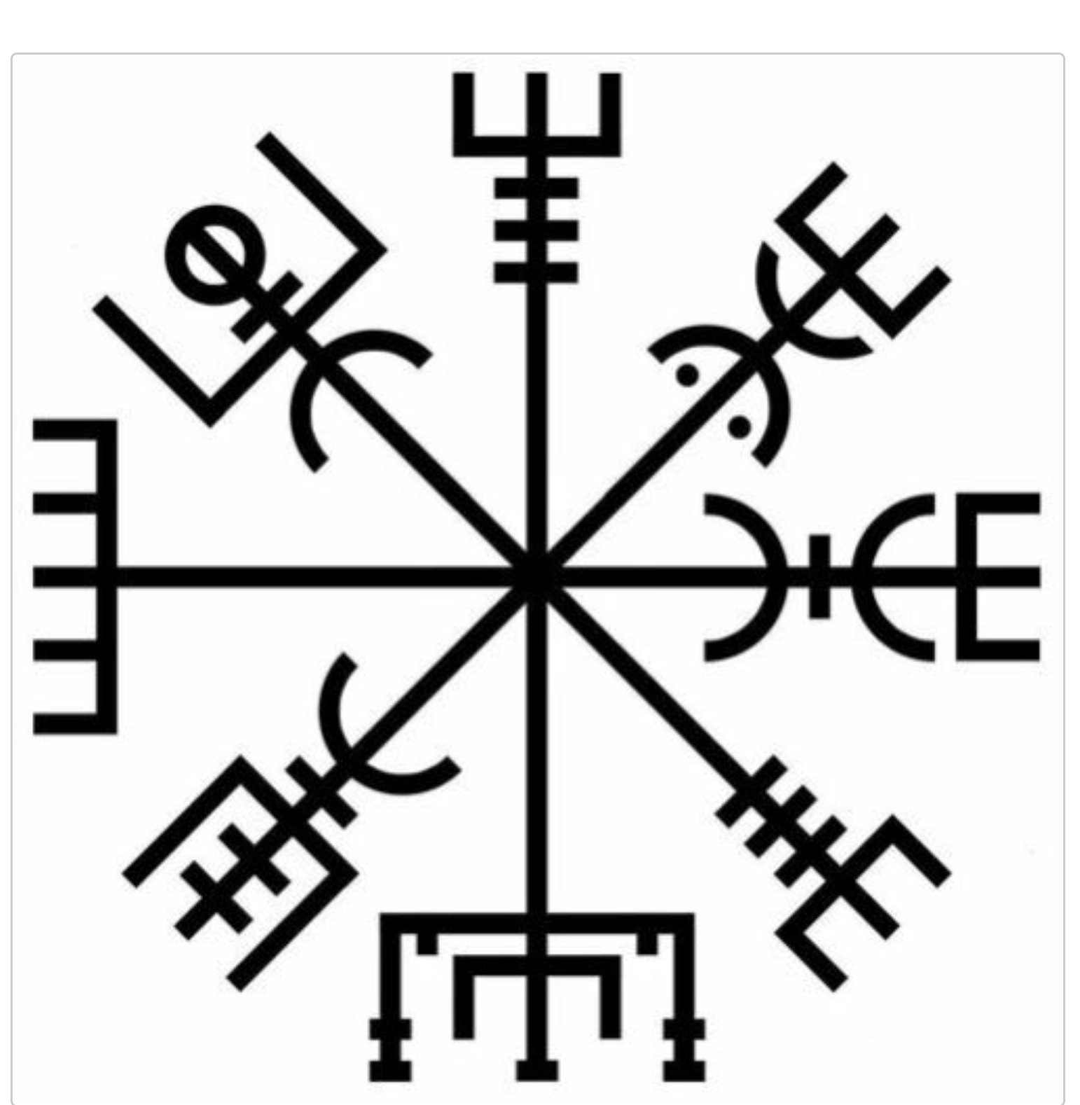 Viking Nordic Compass Vegvisir vinyl decal sticker auto window 