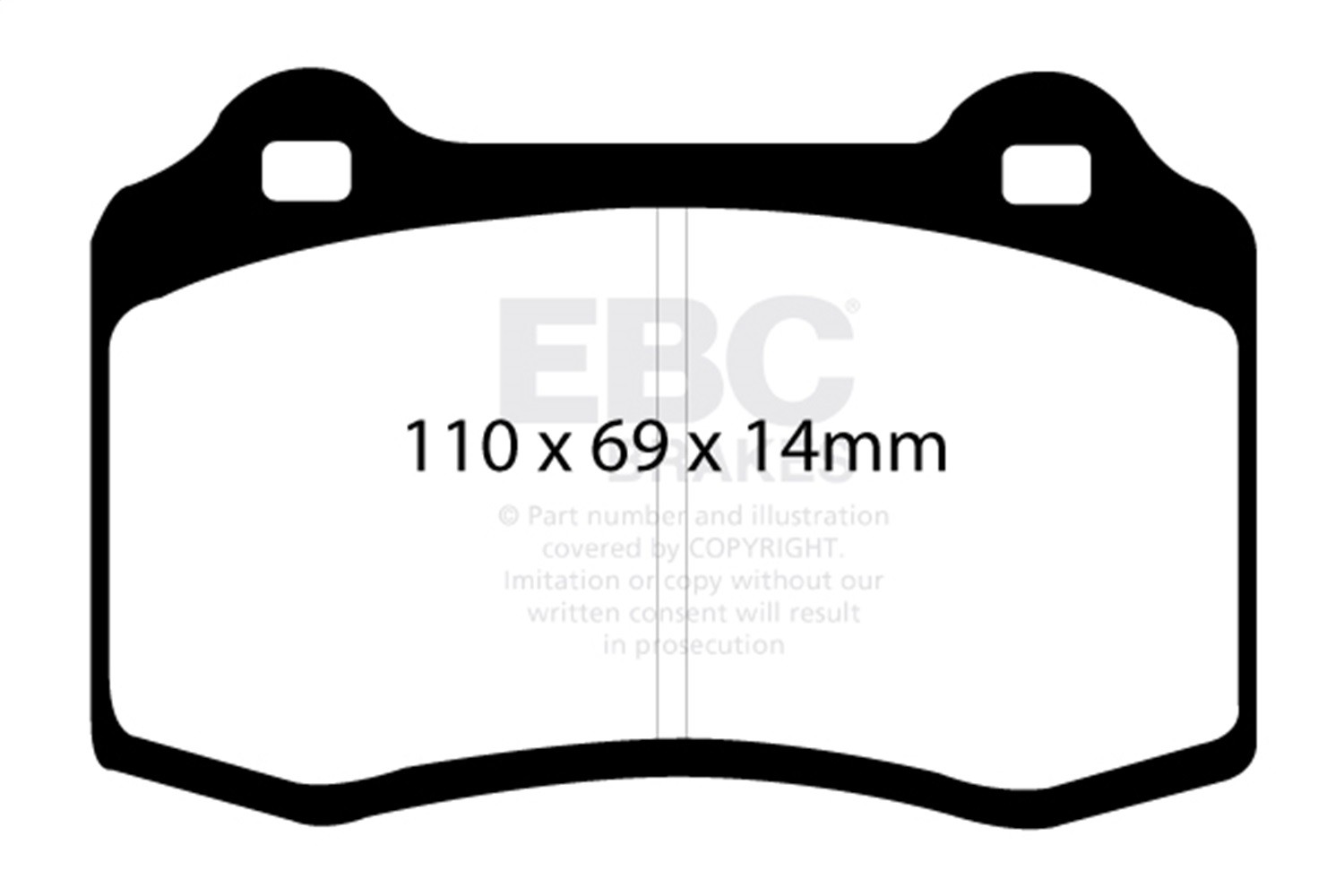 EBC DP41140R Yellowstuff Street & Track Brake Pads