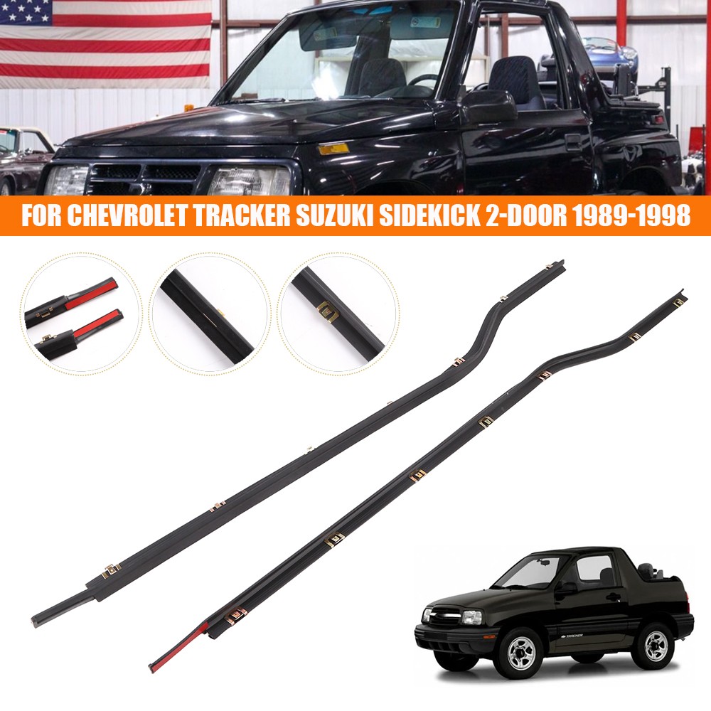 Outer Window Weather Strip For Chevy Tracker Suzuki Sidekick 2-Door 1989-1998