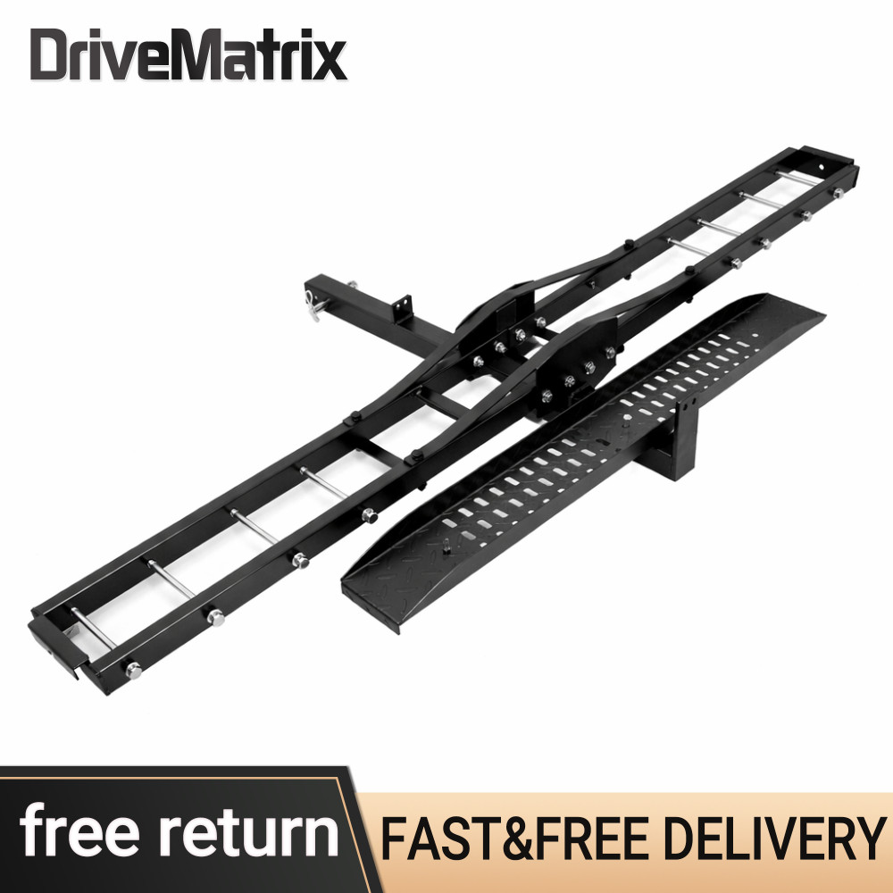 600LBS Heavy Duty Steel Dirt Bike Scooter Hitch Carrier Rack w/ Loading Ramp Pro
