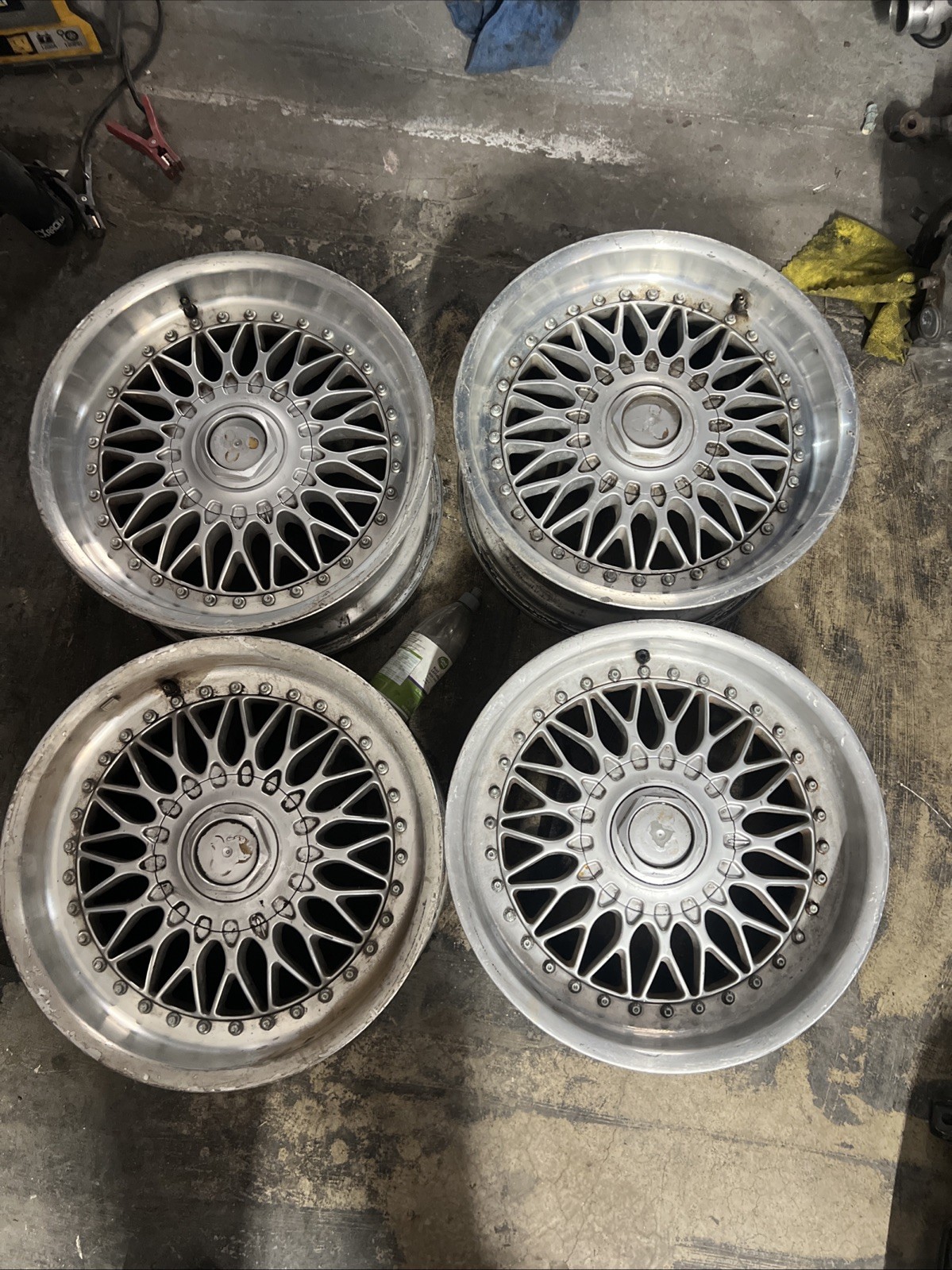 OEM BMW E39 Style 5 BBS 17x8 ET20 Two Piece Wheels Rims Set 36111093531