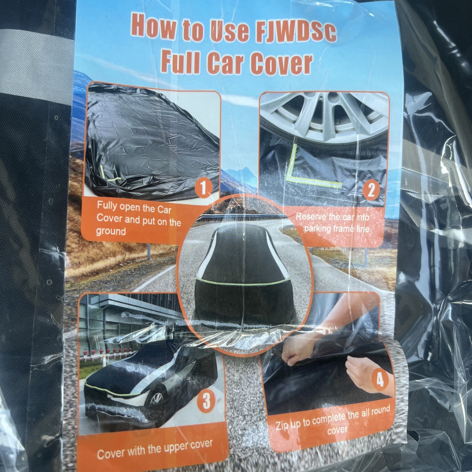 FJWDSC Full Enclosed Car Cover  sheet packed with Value 139$