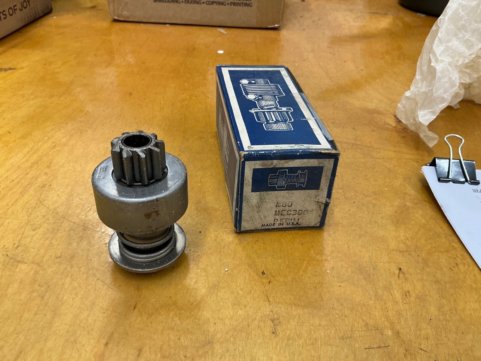 1960-68 RAMBLER & DODGE REBUILT STARTER DRIVE# MEC3001/M80- PREMIUM REBUILT PART