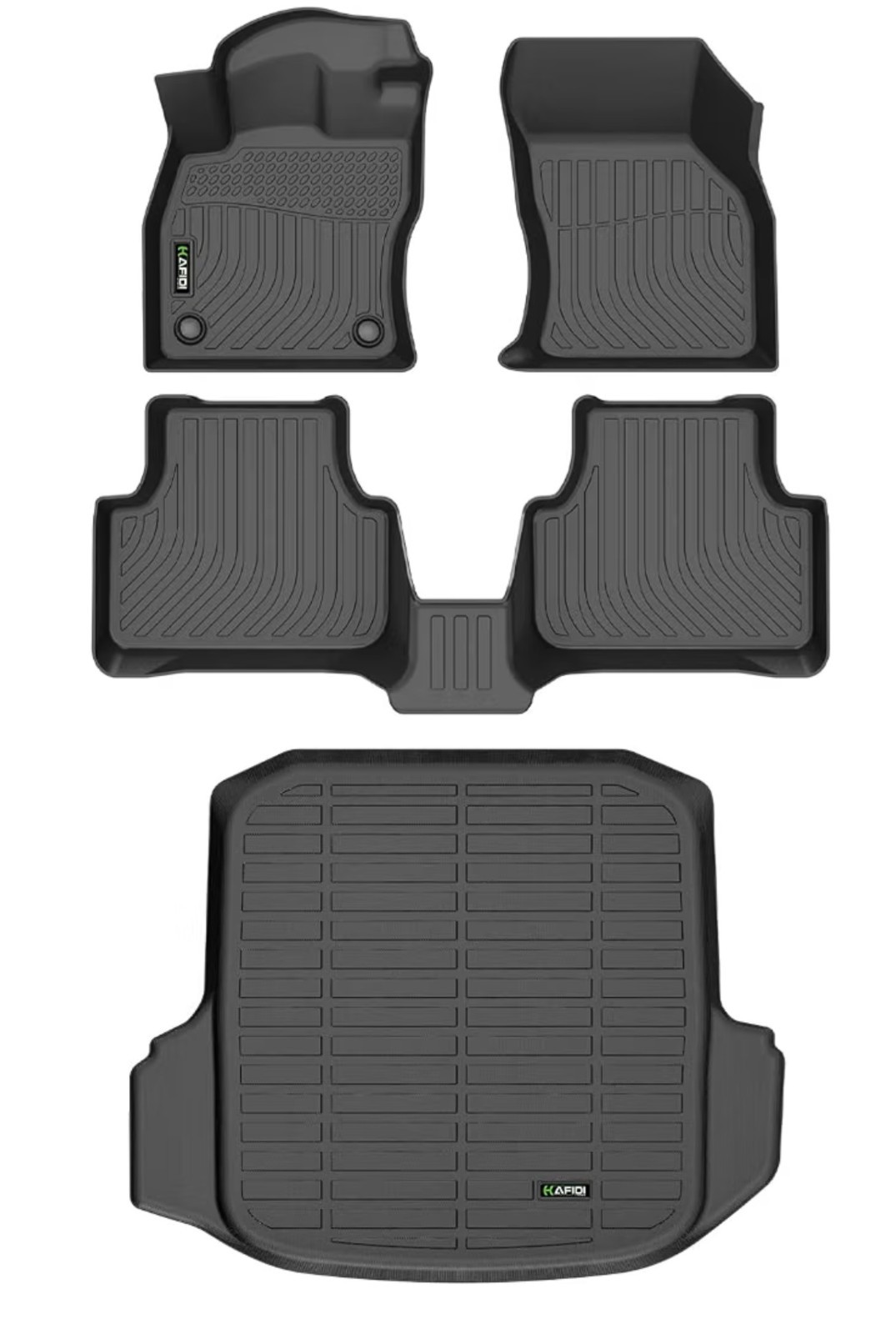 HAFIDI Floor Mats Cargo Liner VW Jetta 2019-2026 TPE All Weather Full Set