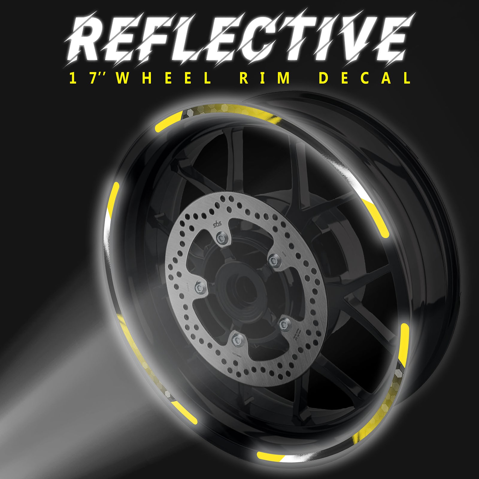 Comb Reflective Wheel Rim Stickers For Kawasaki Ninja 300 EX300 13-21 20 19 18