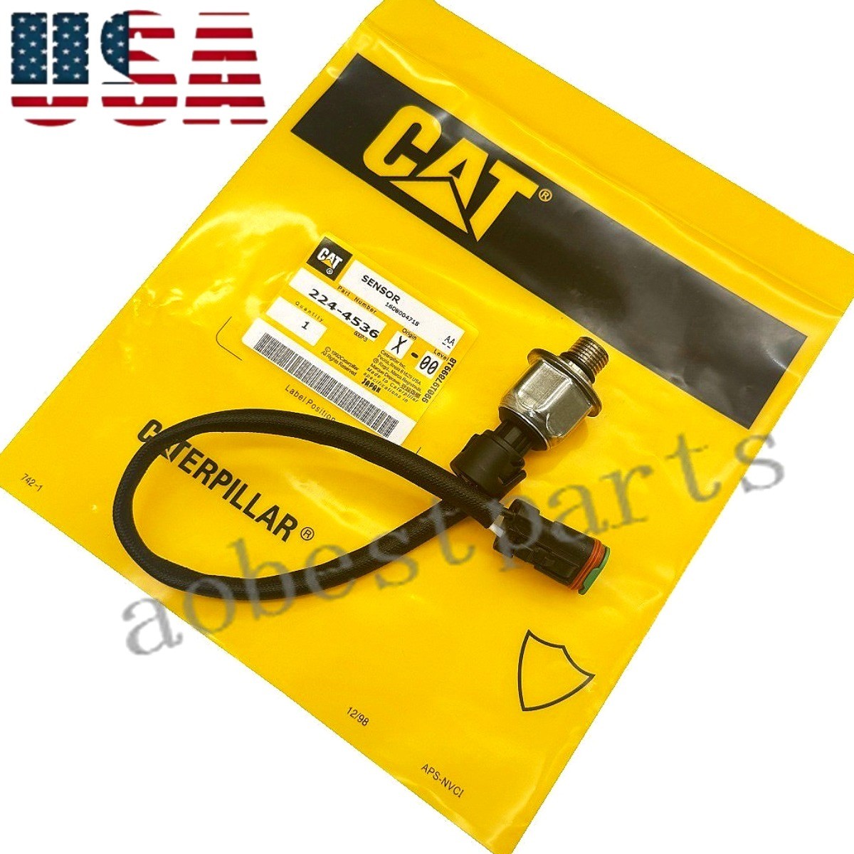 NEW Pressure Sensor 224-4536 2244536 For CAT 525C 535C 545C NEW Pressure Sensor 224-4536 2244536 For CAT 525C 535C 545C