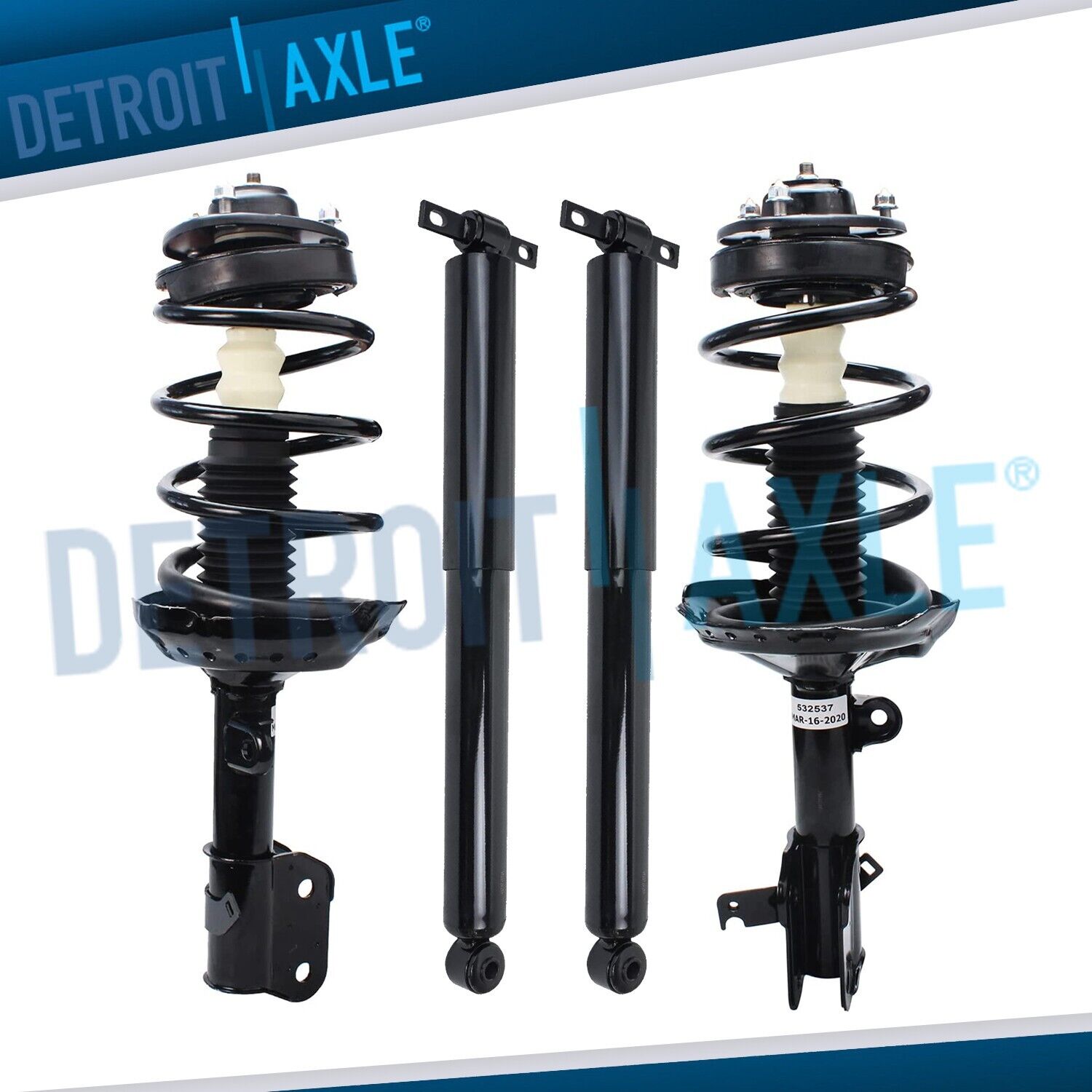 FWD Front Struts Rear Shock Absorbers Assembly for 2005 2006 2007 Honda Odyssey