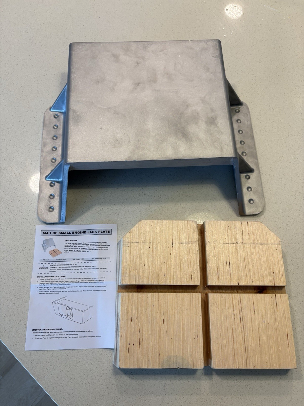 T-H Marine MJ-1-DP Mini Jacker Outboard Jack Plate 4