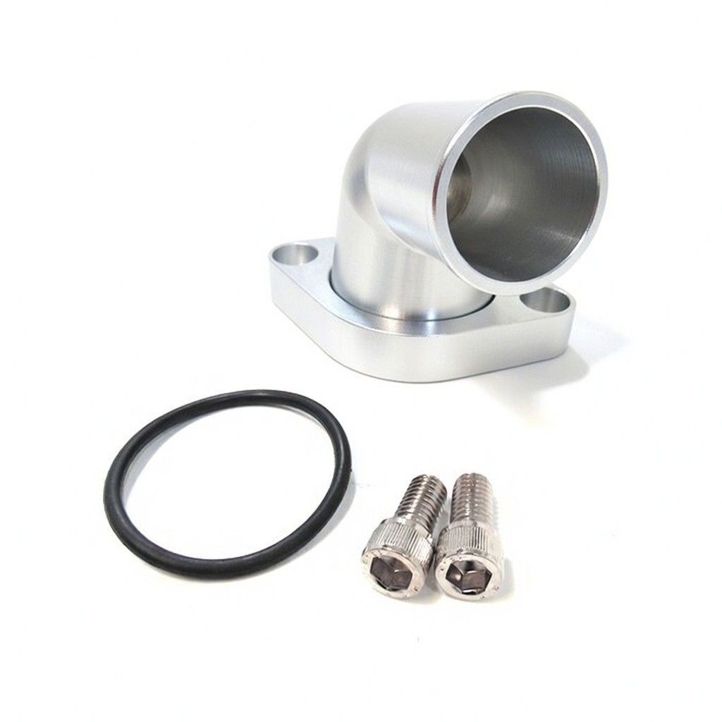 1955-90 SB BB Chevy Water Neck Thermostat Housing Early V8 O-Ring 15 Deg Alum 1955-90 SB BB Chevy Water Neck Thermostat Housing Early V8 O-Ring 15 Deg Alum