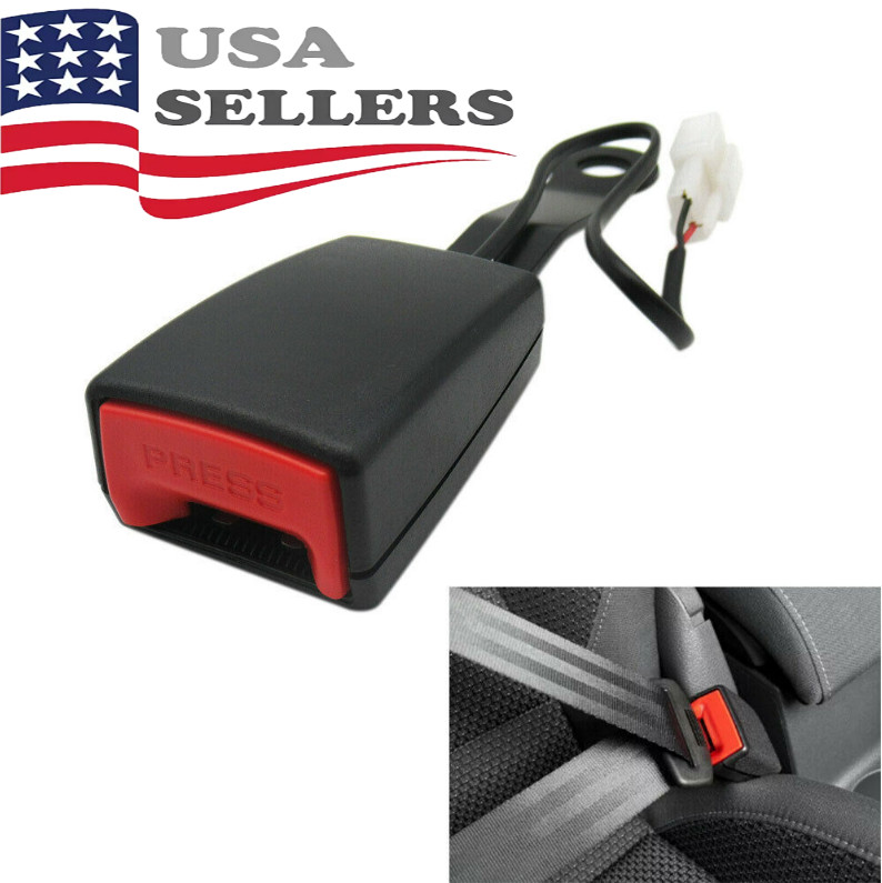 Front Driver Safety Seat belt Buckle Plug Connector Warning Cable Camlock Duty 