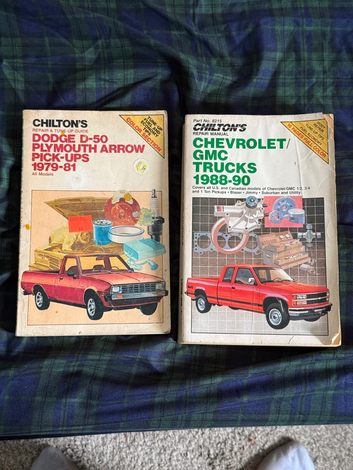 Chilton Chevrolet GMC Trucks 1988-90 Repair Manual 8215 + Dodge D50 Plymouth Lot