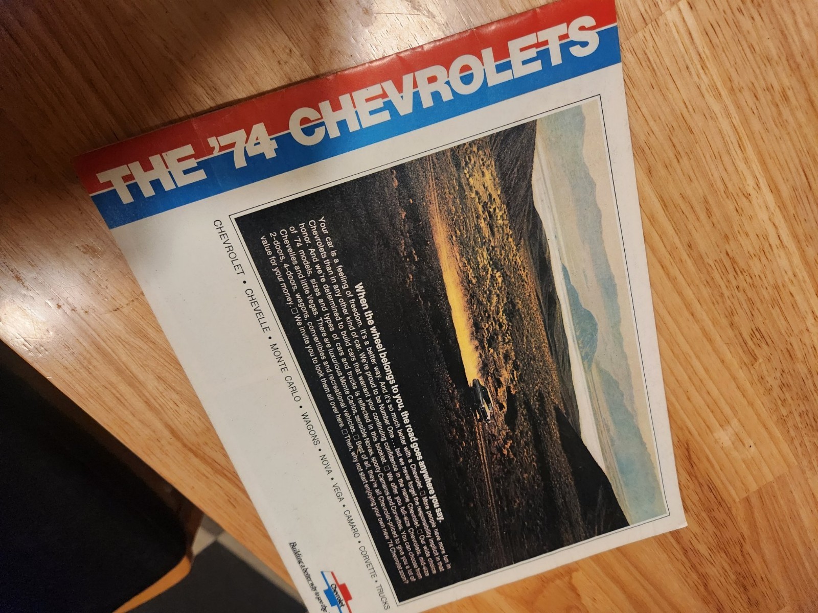 1974 Chevrolet Dealer Sales Brochure Caprice Camaro Corvette Original Catalog