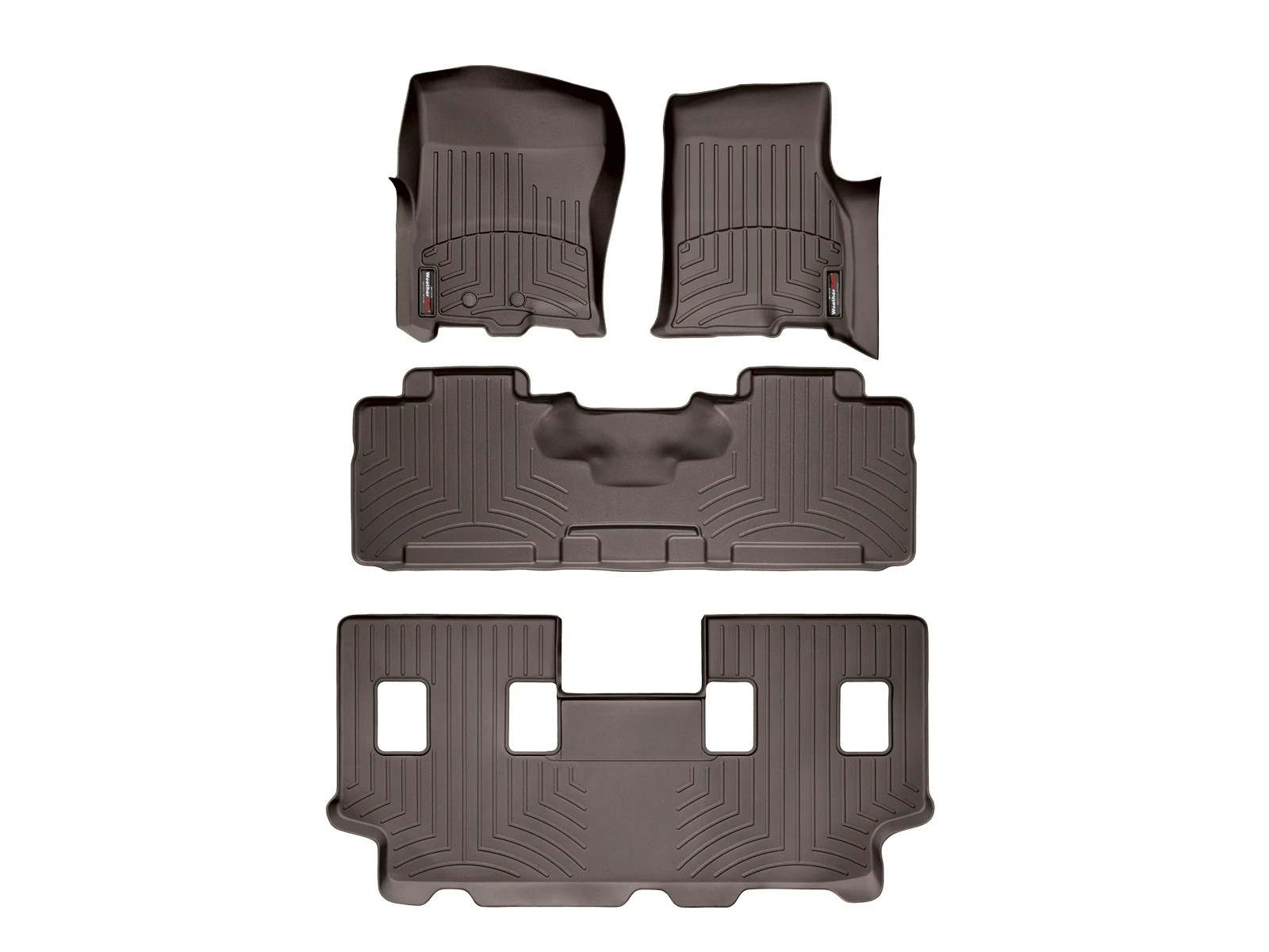 WeatherTech FloorLiner for 2011-2017 Ford Expedition - Full Set, Cocoa