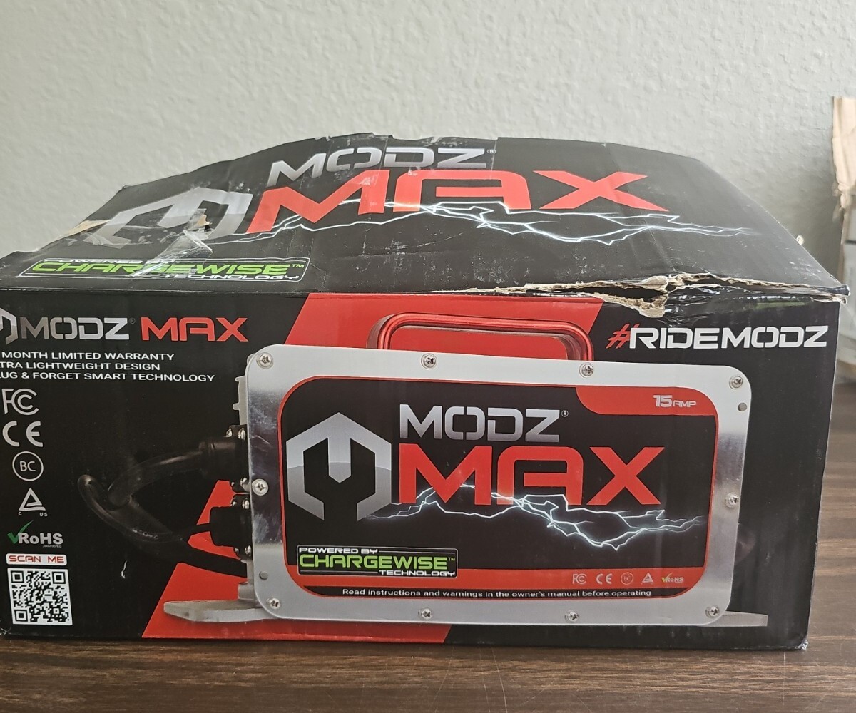 MODZ Max48 15 AMP EZGO RXV & TXT48 Battery Charger for 48 Volt Golf Carts