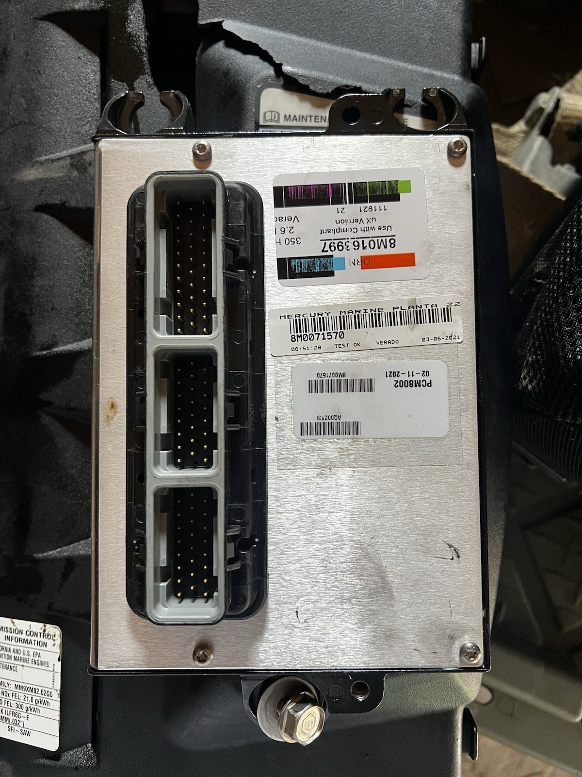 2018 Mercury Verado 350 XL ECU ECM Engine Computer OEM 350HP