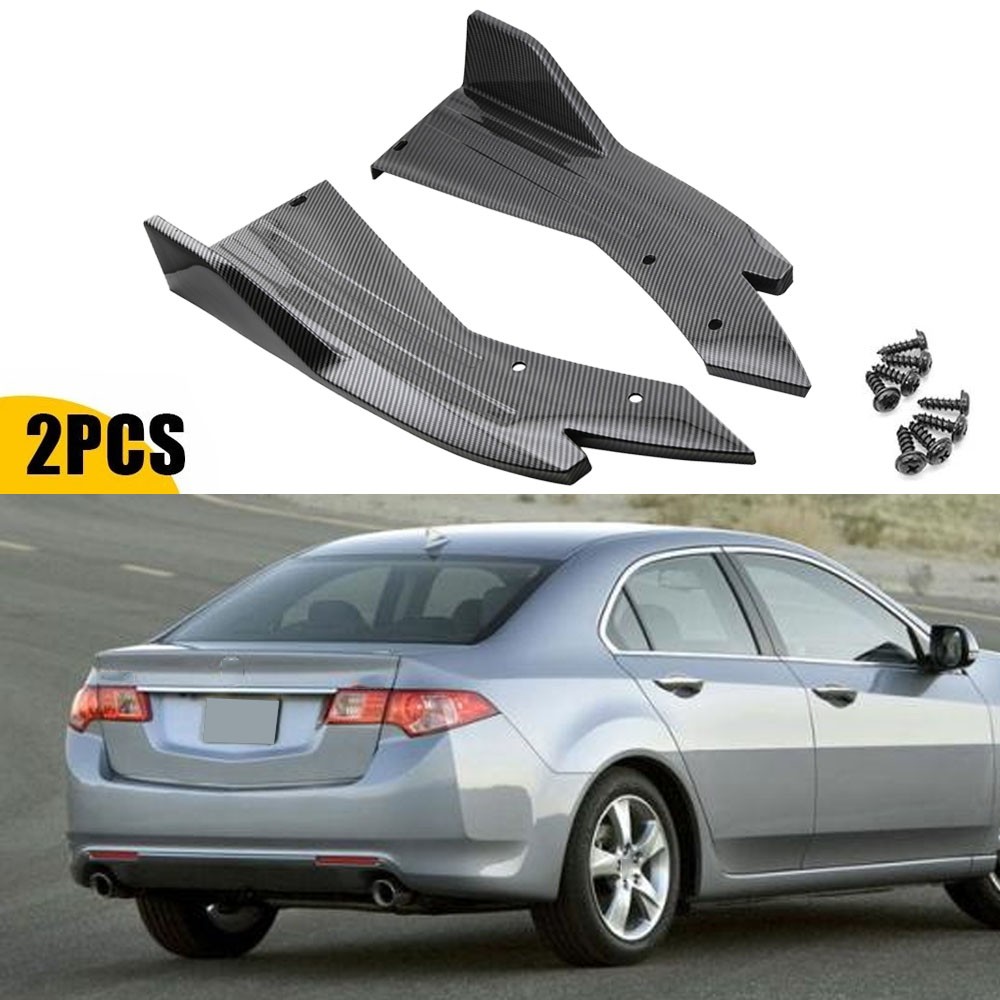 For Acura TSX 09-14 Rear Diffuser Bumper Splitter Spoiler Lip Carbon Fiber Look For Acura TSX 09-14 Rear Diffuser Bumper Splitter Spoiler Lip Carbon Fiber Look