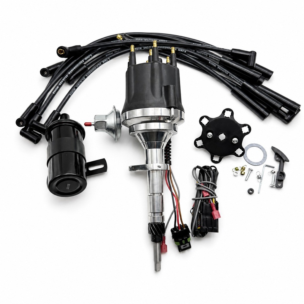 JM7716BK Distributor 45K Coil For Chevy 194 216 235 261 Inline 6 Black JM7716BK Distributor 45K Coil For Chevy 194 216 235 261 Inline 6 Black