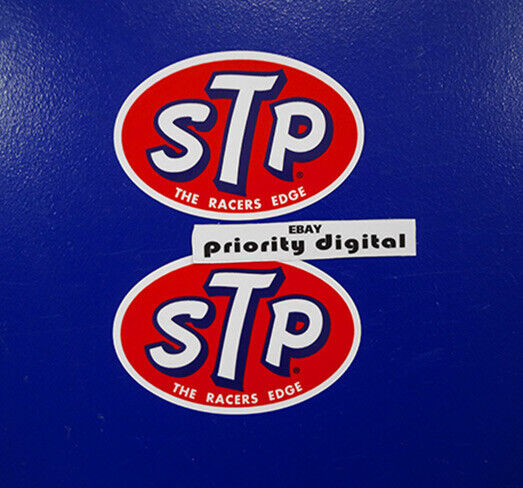 2x STP Oil Decals stickers Sponsor Petty NHRA Drag Racing NASCAR INDY Pick Size